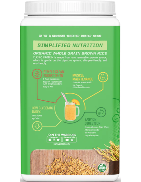 Sunwarrior Protein Classic 750 g banner2