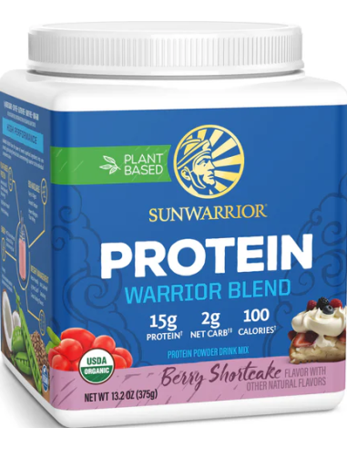 Sunwarrior Protein Warrior Blend 375 g berry shortcake