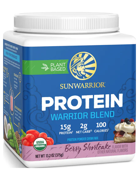 Sunwarrior Protein Warrior Blend 375 g berry shortcake