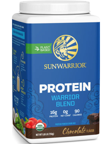 Sunwarrior Protein Warrior Blend 750 g csoki