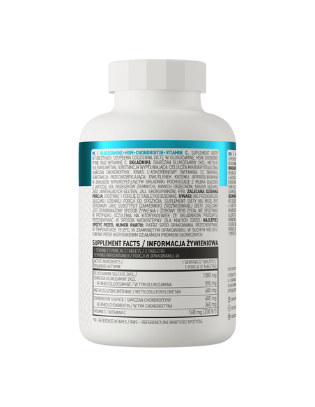 Glucosamine + MSM + Chondroitin + Vitamin C