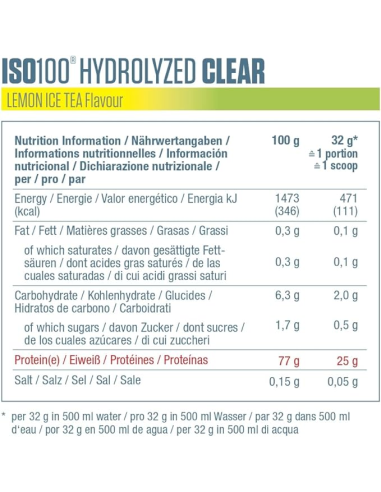 Dymatize Iso 100 Clear 512 g