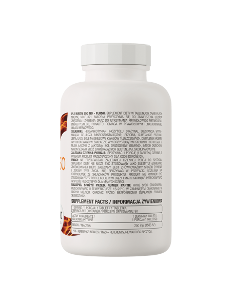 OstroVit Niacin 250 NO FLUSH 90 tabletta