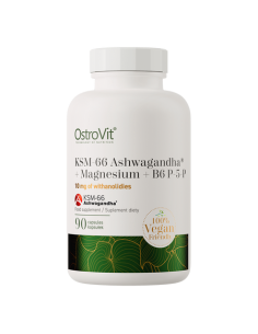 OstroVit KSM-66 Ashwagandha + Magnesium + B6 P-5-P 90 kapszula