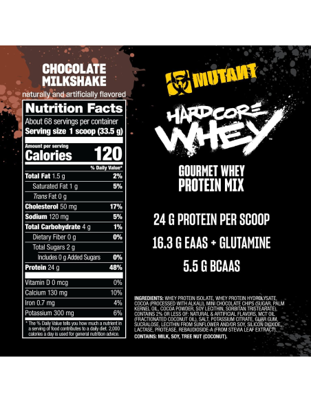 Mutant Hardcore Whey 2270 g