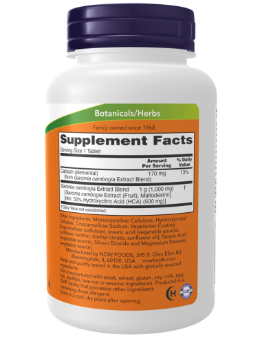 NOW Garcinia Extract 1000 mg