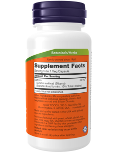 NOW Saffron 50 mg 60 kapszula 2
