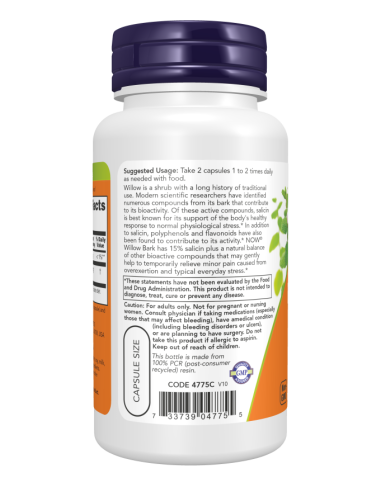 NOW Willow Bark Extract 400 mg