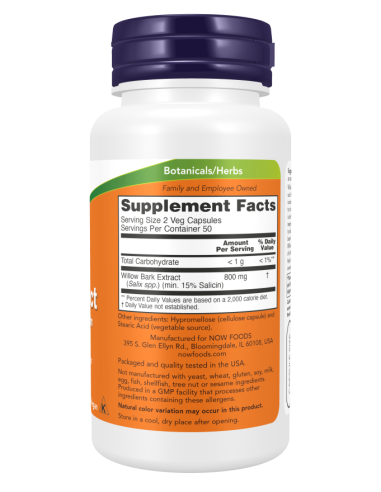 NOW Willow Bark Extract 400 mg
