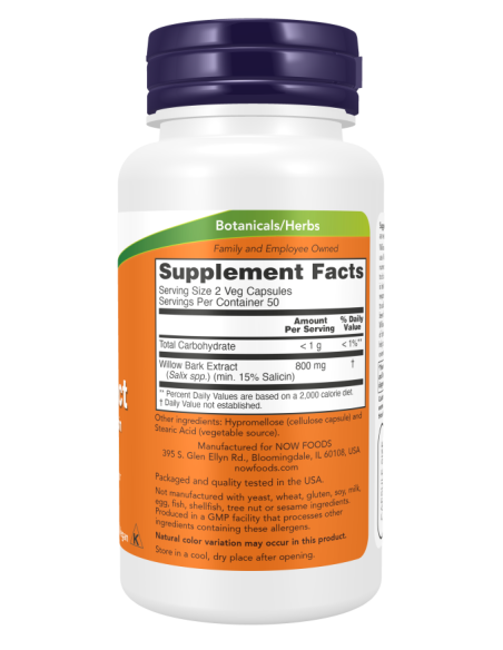 NOW Willow Bark Extract 400 mg