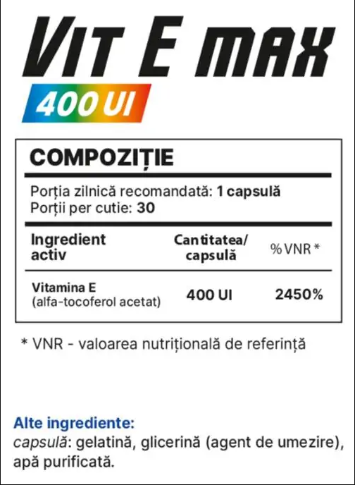 Balkan Pharmaceuticals  Vit E Max