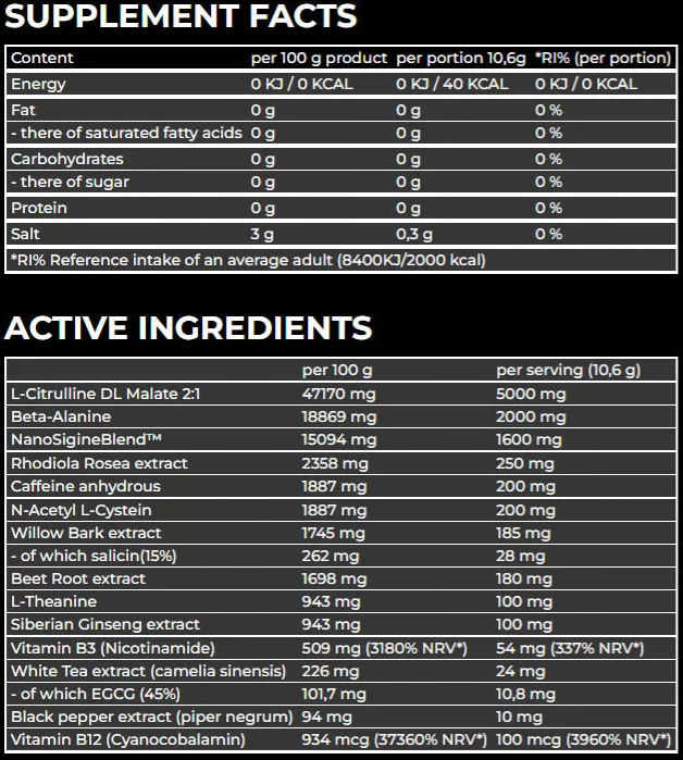 NanoSupps Hype Beast 320 g