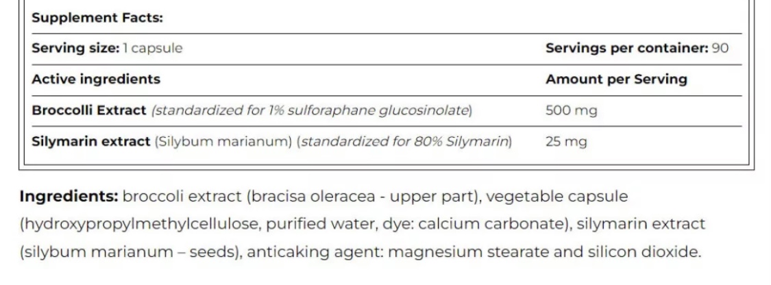 Amix Brocco+ Sulforaphane 60 kapszula