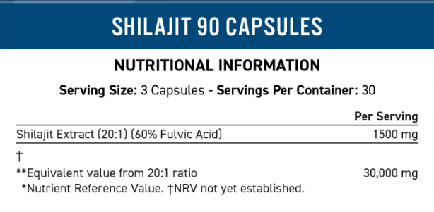 Applied Nutrition Shilajit 90 kapszula