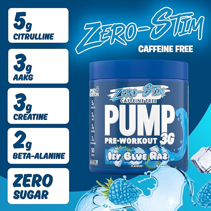 Applied Nutrition Zero Stim Pump ZERO 3G Pre-Workout