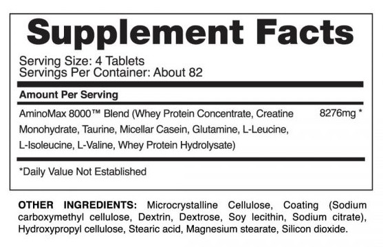 Gaspari Nutrition AminoMax 8000 325 tabletta