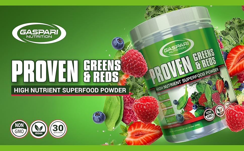 Gaspari Nutrition PROVEN Greens & Reds 360 g