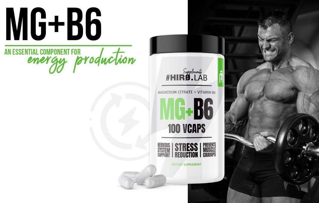Hiro.Lab Supplements Magnesium Citrate + Vitamin B6 100 kapszula