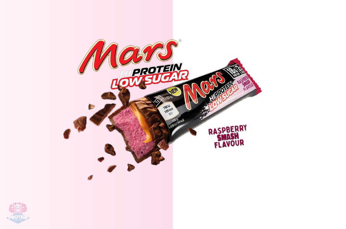 Mars HIProtein Low Sugar 55 g raspberry smash