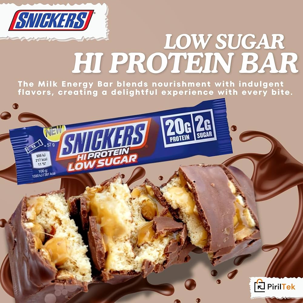 Snickers HIProtein Bar Low Sugar milk choco