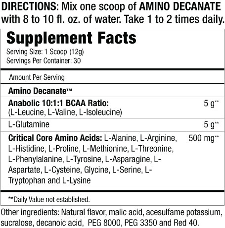 MuscleMeds Amino Decanate citrus lime