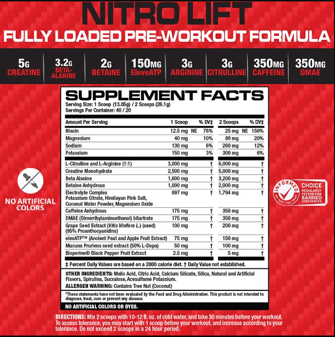 MuscleMeds Nitrolift 518g