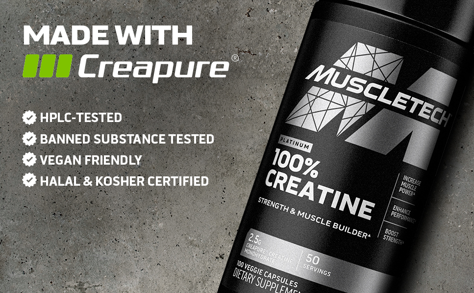 MuscleTech Platinum Creatine Monohydrate 100 kapszula