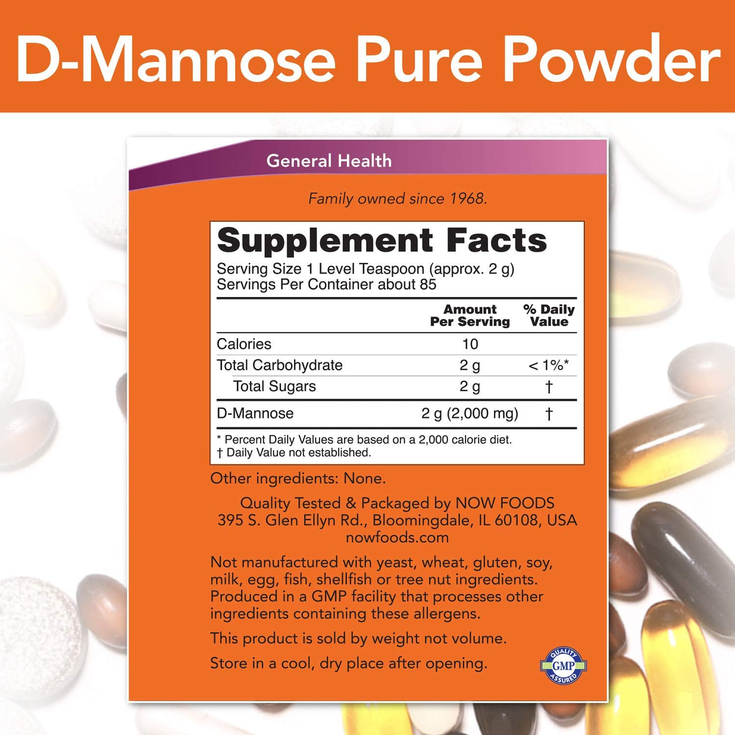 NOW D-Mannose Powder