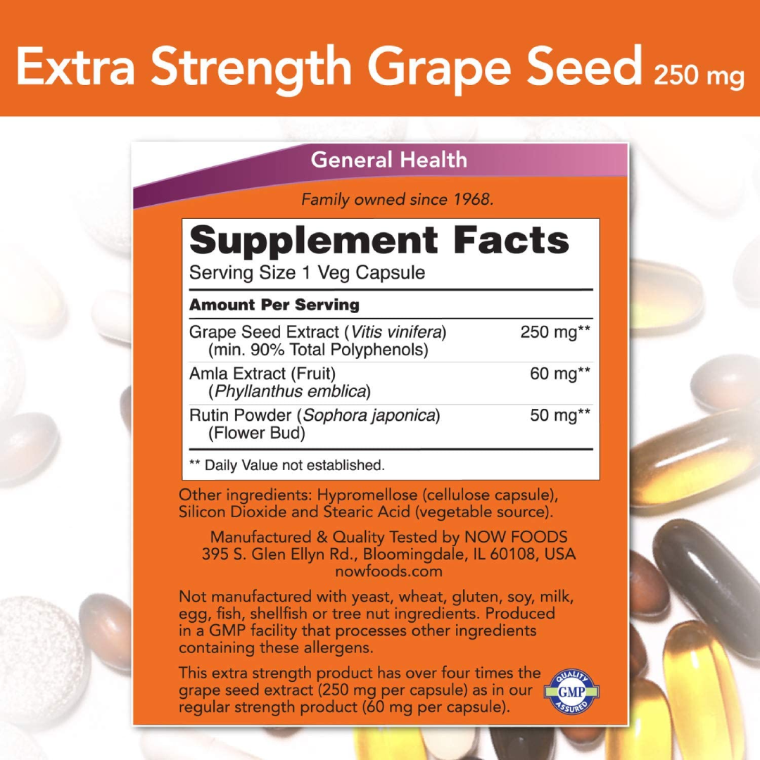 NOW Grape Seed 250 mg