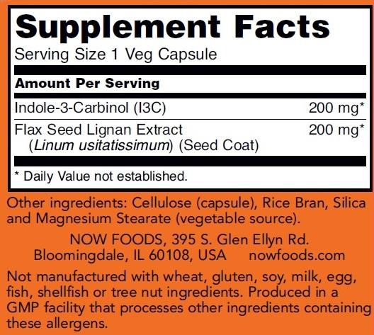 NOW Indole-3-Carbinol 200 mg