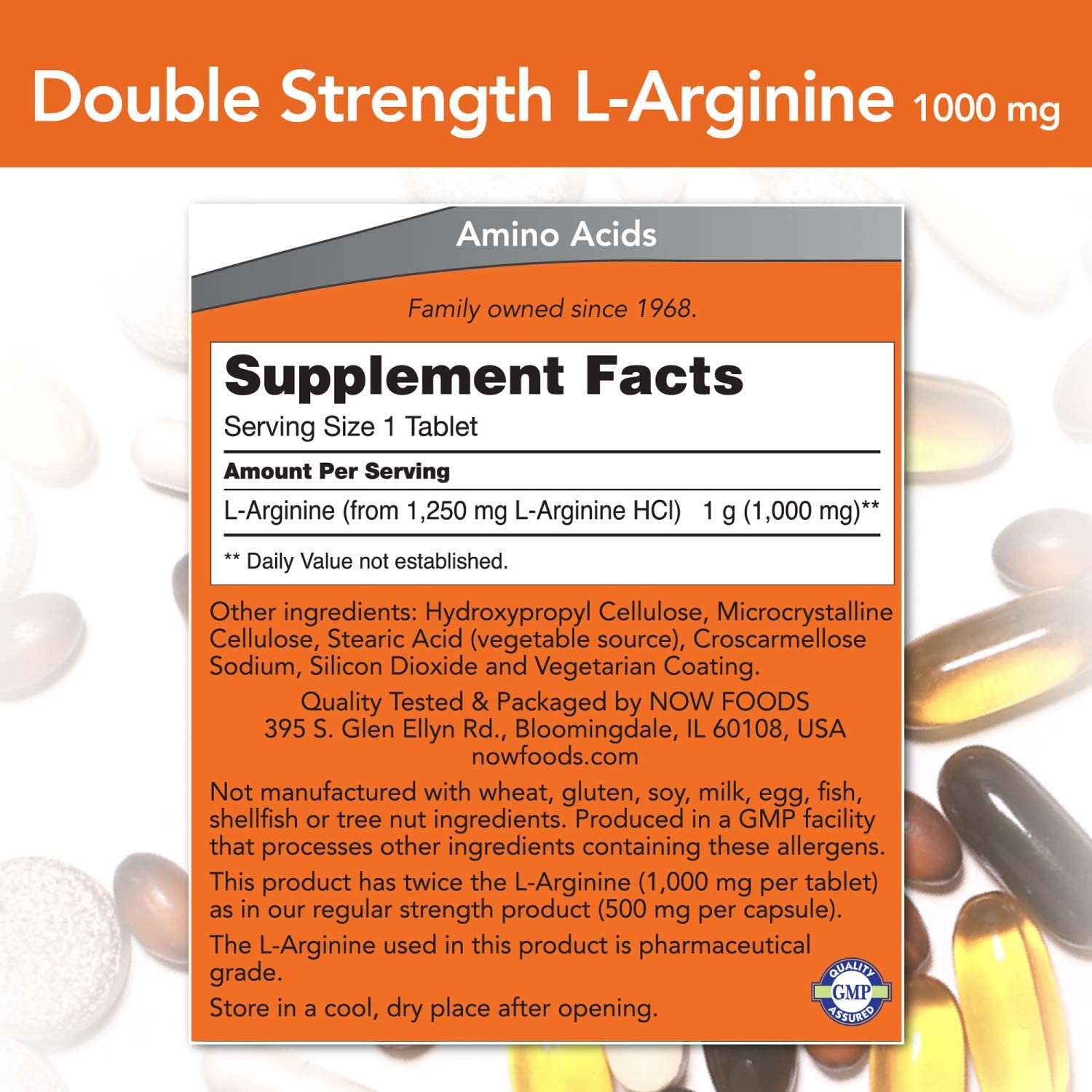 NOW L-Arginine 1000 mg