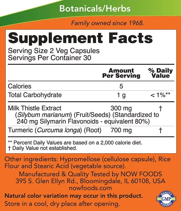 NOW Milk Thistle Extract 150 mg