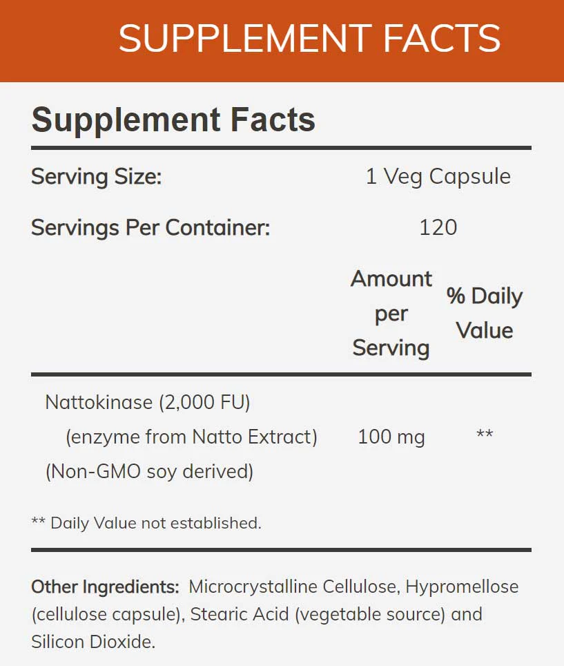 NOW Nattokinase 100 mg