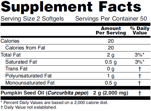 NOW Pumpkin Seed Oil 1000 mg