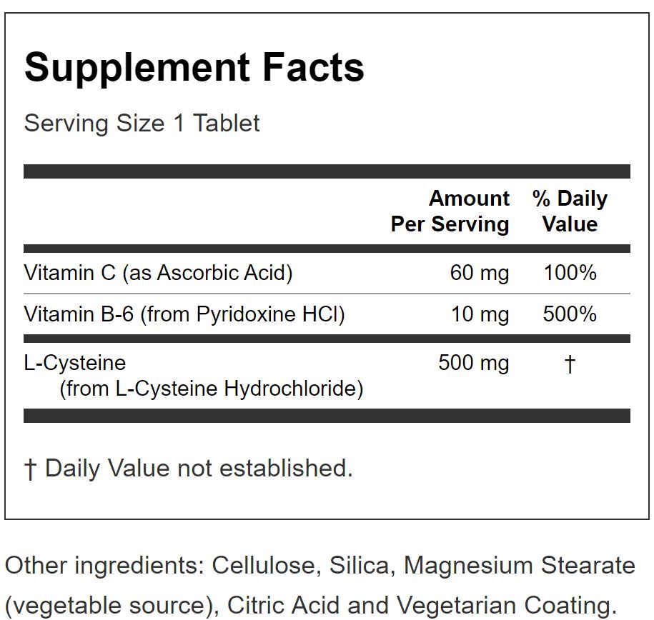 Now Foods L-Cysteine