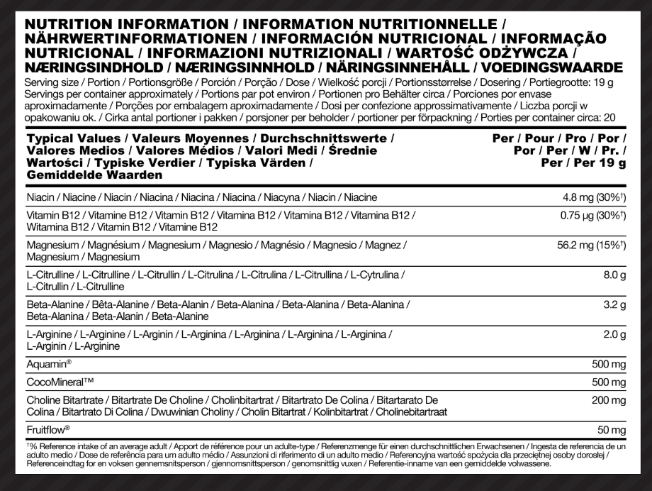 Optimum Nutrition Platinum Pump Pre-Workout 380 g