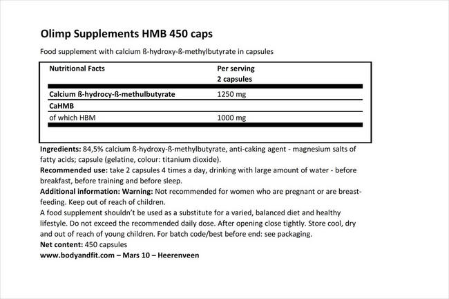 Olimp Nutrition HMB 450