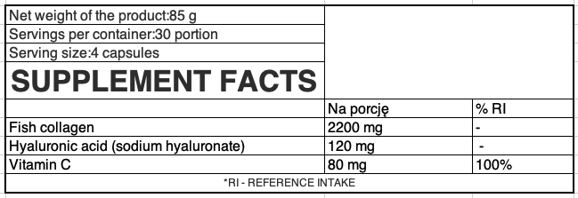 OstroVit Marine Collagen + Hyaluronic Acid + Vitamin C