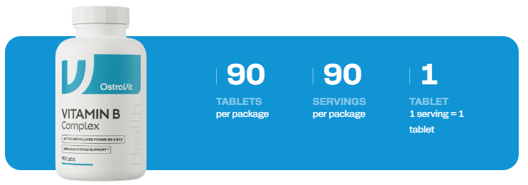 OstroVit Vitamin B Complex 90 tabletta banner