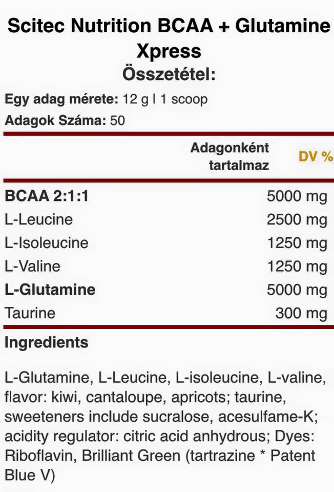 Scitec Nutrition BCAA+Glutamine Xpress 600 g
