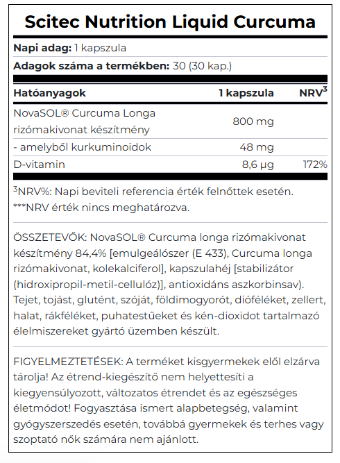 Scitec Nutrition Liquid Curcuma